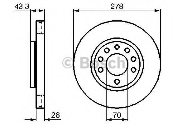 Тормозной диск BDC5570 QUINTON HAZELL