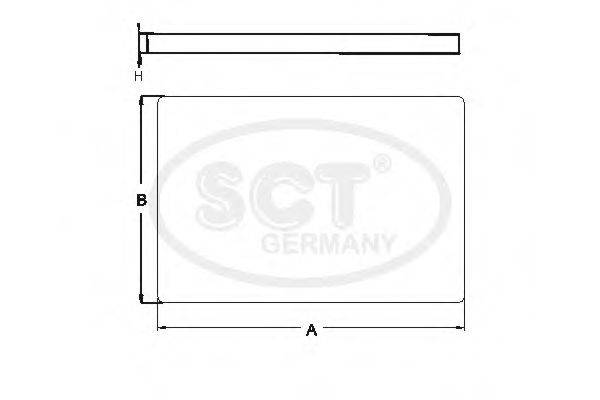 Фильтр салонный SA 1169 SCT Germany