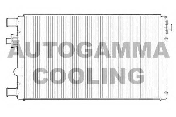 Радиатор, охлаждение двигателя 102867 AUTOGAMMA