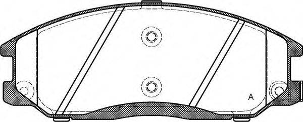 Комплект тормозных колодок, дисковый тормоз BPA0771.02 OPEN PARTS