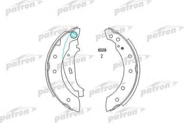 Комплект тормозных колодок PSP519 PATRON