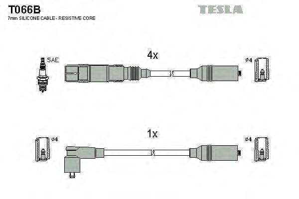 Комплект проводов зажигания T066B TESLA