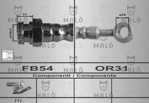 Тормозной шланг 80493 MALO