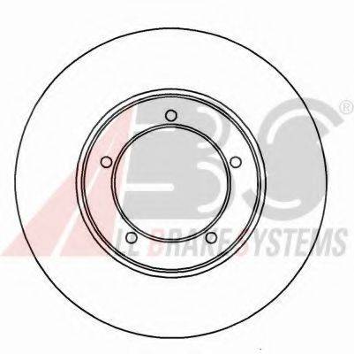 Тормозной диск 15758 A.B.S.