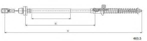 Тросик газа 19-3612 KAGER