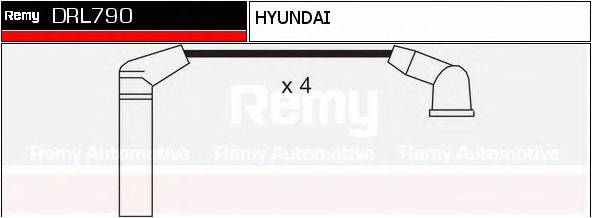 DRL790 REMY Комплект проводов зажигания DRL790 REMY