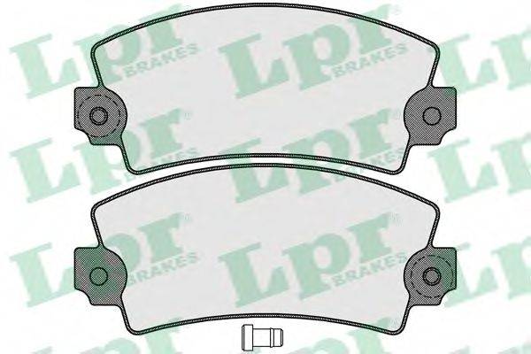 Комплект тормозных колодок, дисковый тормоз 05P117 LPR