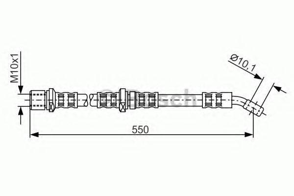 Тормозной шланг T 78 027 BREMBO