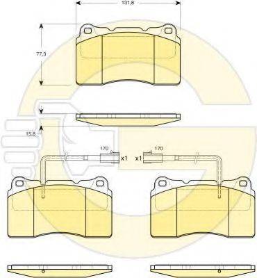 Комплект тормозных колодок 6114539 GIRLING