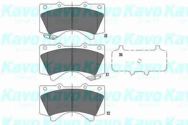 Комплект тормозных колодок, дисковый тормоз KBP-9098 KAVO PARTS