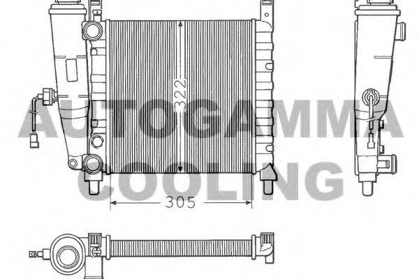 Теплообменник 100311 AUTOGAMMA