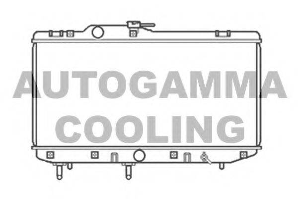 Радиатор, охлаждение двигателя 104192 AUTOGAMMA