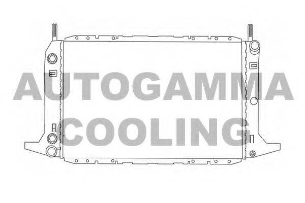 Радиатор, охлаждение двигателя 103921 AUTOGAMMA