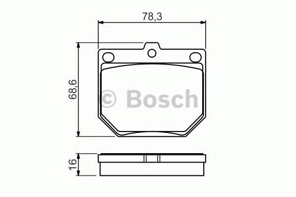 Комплект тормозных колодок 0 986 494 579 BOSCH