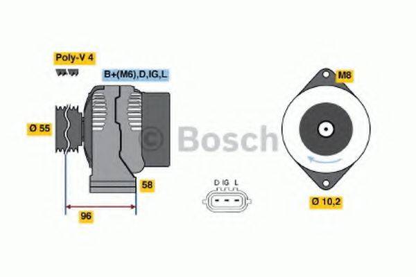 Генератор 0 986 045 801 BOSCH