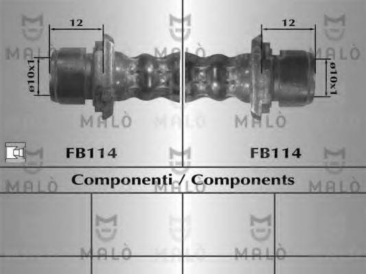 Тормозной шланг 80701 MALO