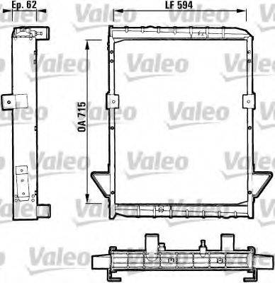 Радиатор, охлаждение двигателя 811060 VALEO