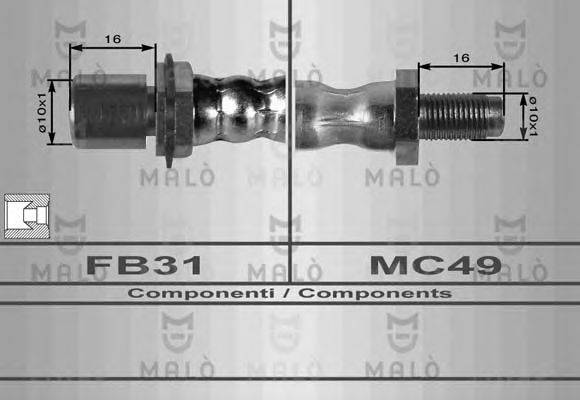 Тормозной шланг 80146 MALO