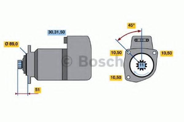 Стартер 0 986 013 260 BOSCH