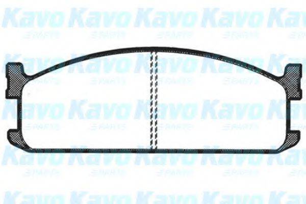 Комплект тормозных колодок, дисковый тормоз BP-3504 KAVO PARTS