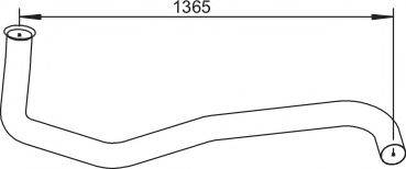 Труба выхлопного газа 64167 DINEX