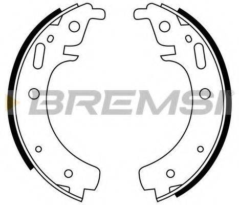 Комплект тормозных колодок GF0502 BREMSI