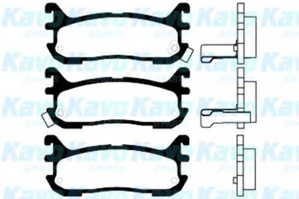 Комплект тормозных колодок, дисковый тормоз BP-4541 KAVO PARTS