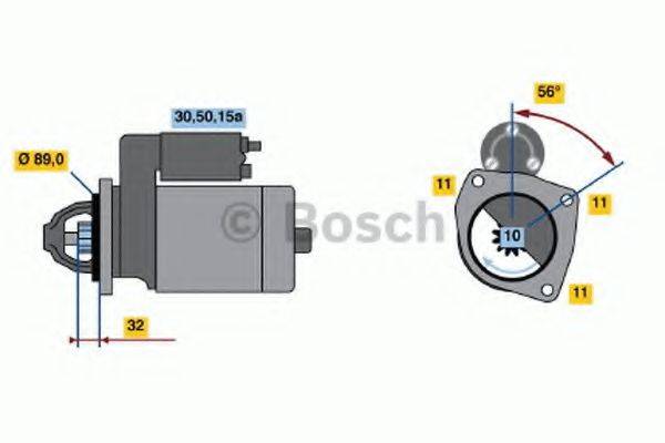 Стартер 0 986 010 710 BOSCH