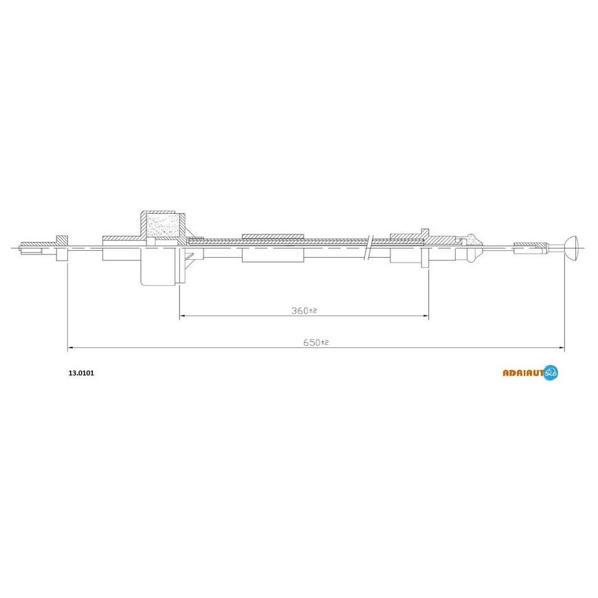 Тросик сцепления Adriauto 13.0101 ADRIAUTO