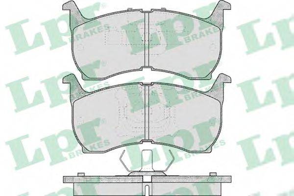 Комплект тормозных колодок, дисковый тормоз 05P368 LPR