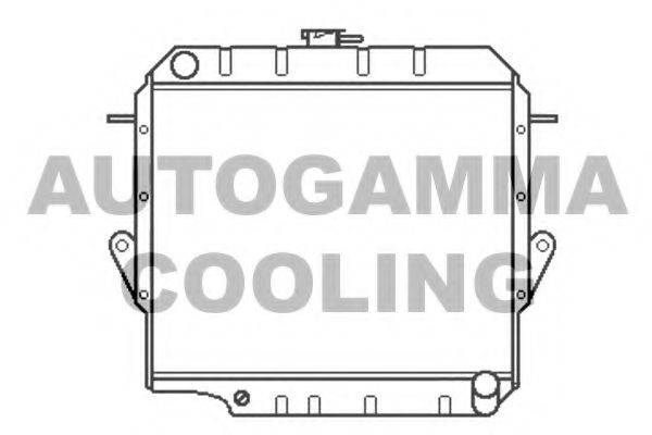 Радиатор, охлаждение двигателя 102363 AUTOGAMMA
