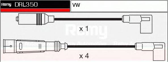 DRL350 REMY Комплект проводов зажигания DRL350 REMY