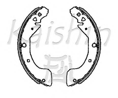 Комплект тормозных колодок K7918 KAISHIN