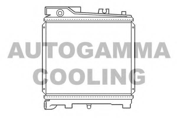 Радиатор, охлаждение двигателя 100095 AUTOGAMMA