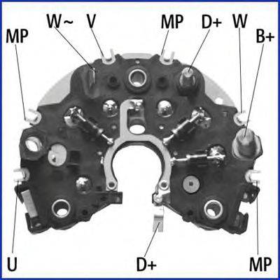 139481 HITACHI Мост диодный 145-156,A4/6,Seat,Skoda,Golf,Passat,Polo,Vento
