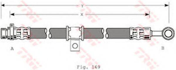 Тормозной шланг PHD280 TRW