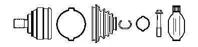 Шарнирный комплект, приводной вал 134229 FARCOM
