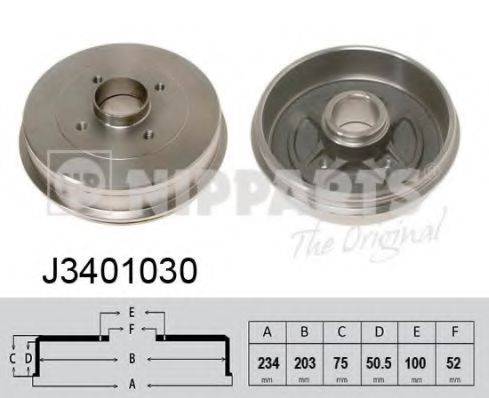 Тормозной барабан J3401030 NIPPARTS