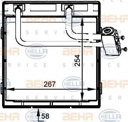 Испаритель, кондиционер 8FV 351 336-081 HELLA