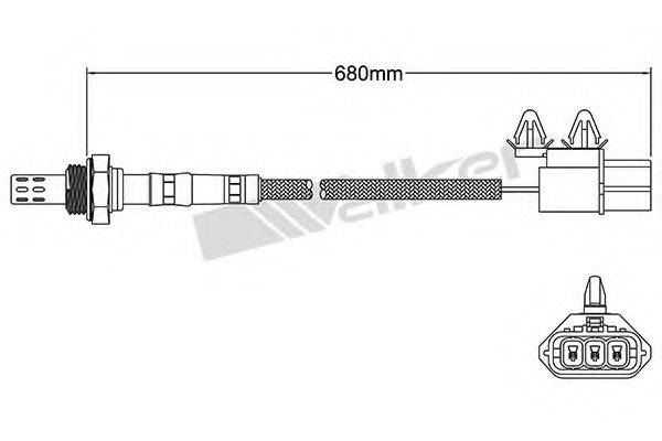 Лямбда-зонд 250-23133 WALKER PRODUCTS