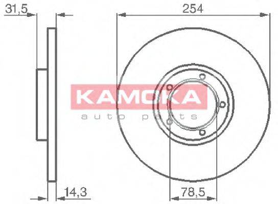 Тормозной диск 103276 KAMOKA