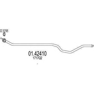 Труба выхлопного газа 01.42410 MTS