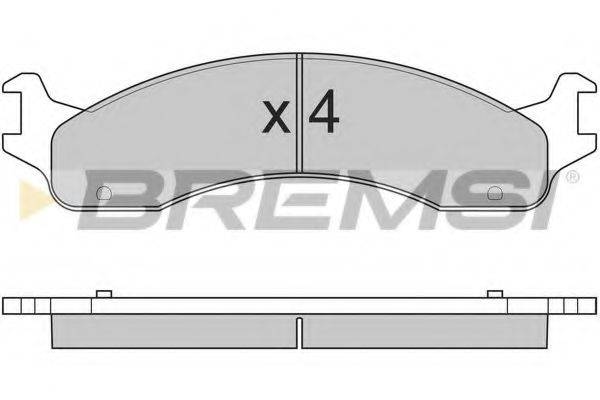 Комплект тормозных колодок BP2830 BREMSI