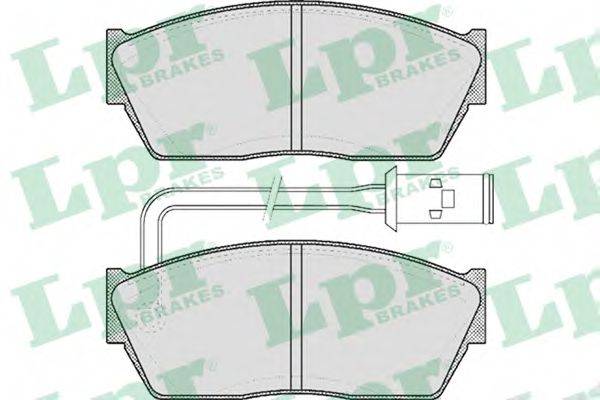 Комплект тормозных колодок, дисковый тормоз 05P308 LPR