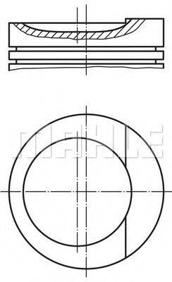 Поршень 034 89 01 MAHLE ORIGINAL