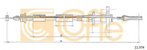 Тросик газа 11.974 COFLE