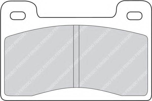 Комплект тормозных колодок, дисковый тормоз FDB461 FERODO