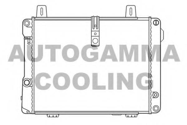 Радиатор, охлаждение двигателя 100182 AUTOGAMMA