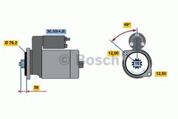 Стартер 0 986 020 220 BOSCH