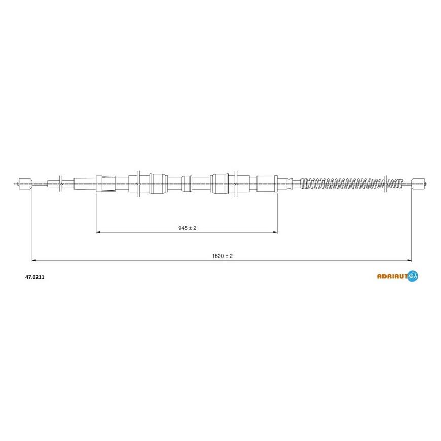 Трос стояночного тормоза 47.0211 ADRIAUTO